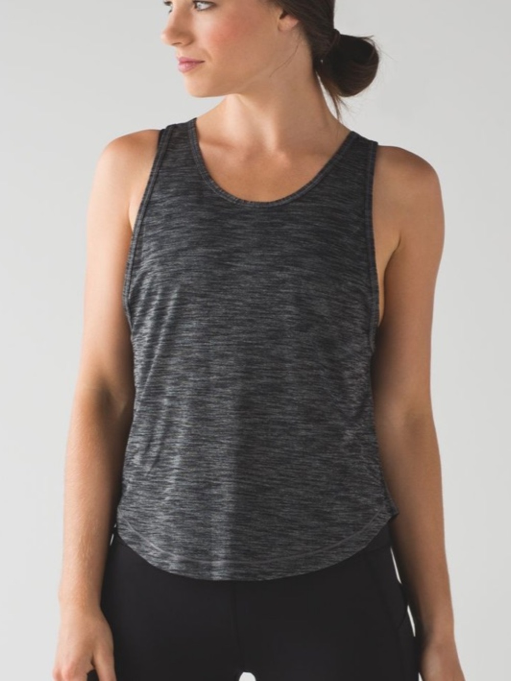 lululemon athletica Rush Hour Tank in Heathered Charcoal